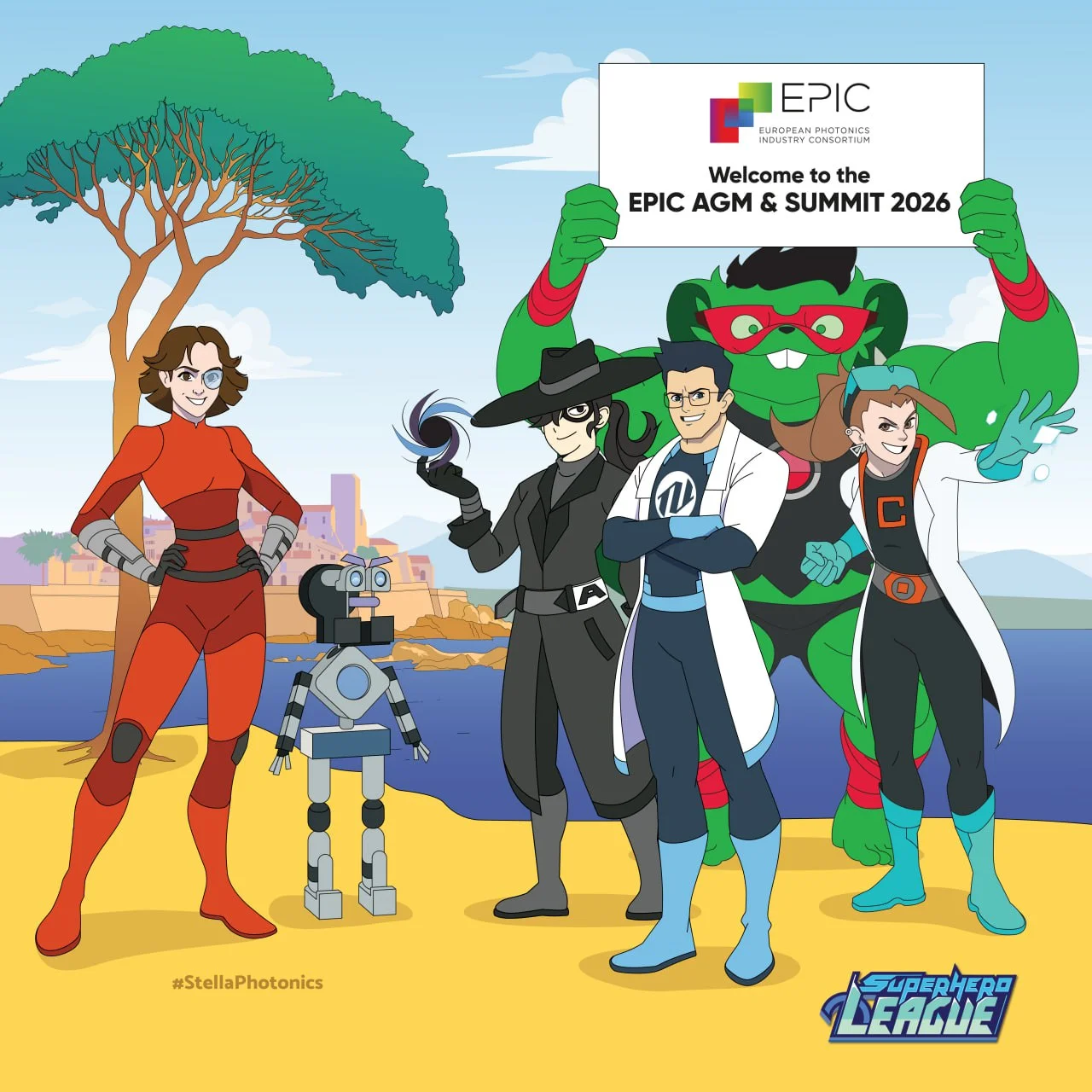 Superhero League x EPIC comic book